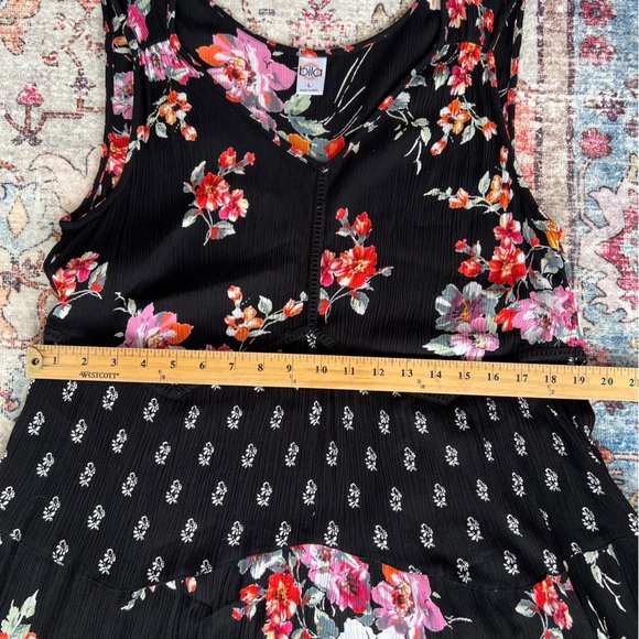 Bila Dress Retro 70s Vibe Large Festival Dress Boho Chic - Picture 11 of 13